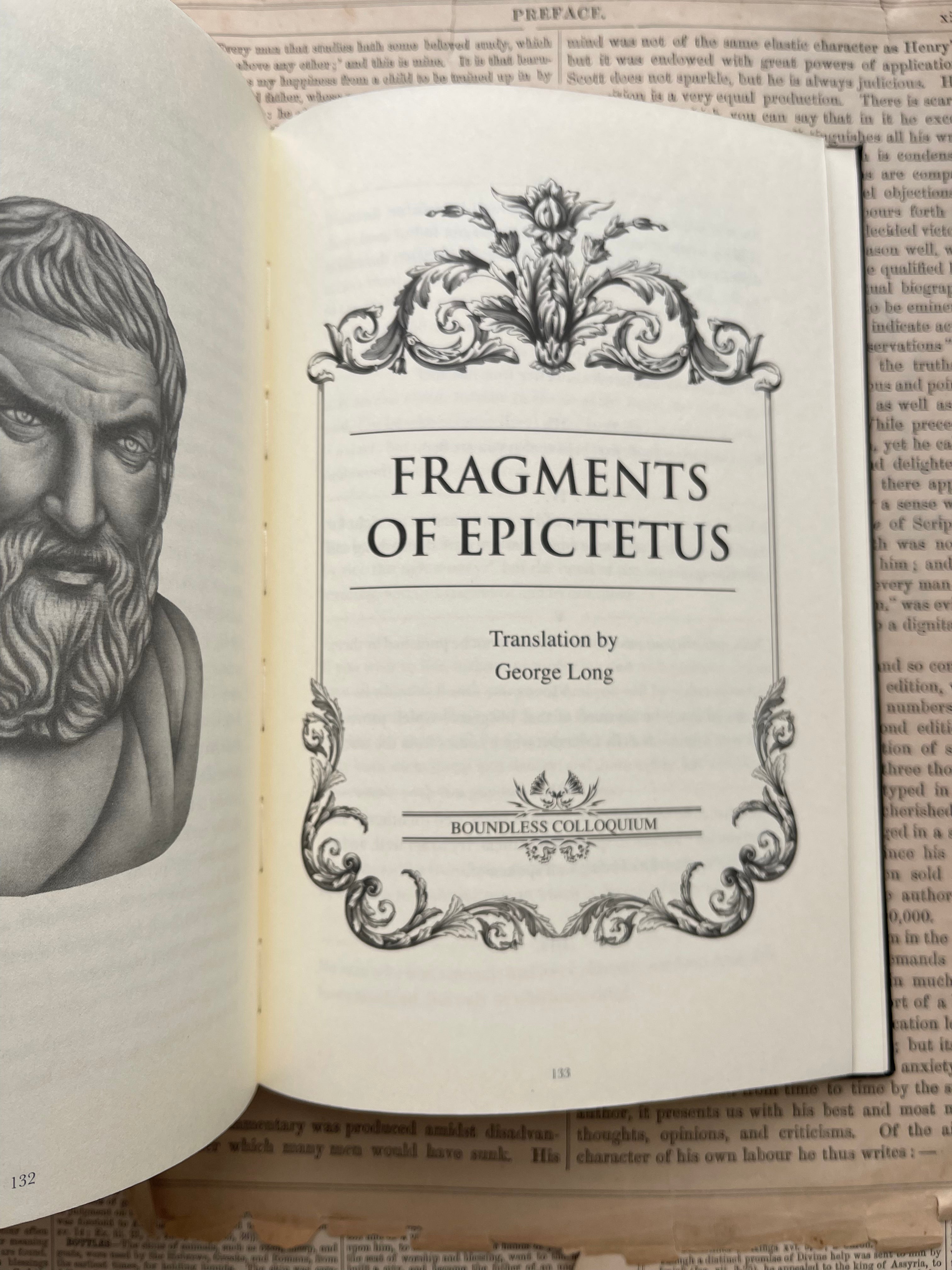 Fragments of Epictetus: Preserved Stoic Wisdom in Hardcover Edition